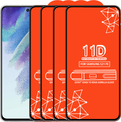 Roxel Edge To Edge Tempered Glass for Samsung Galaxy S21 Fe(Pack of 4)