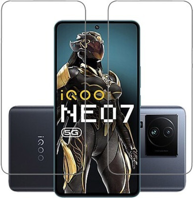 GadgetM Edge To Edge Tempered Glass for iQOO Neo 7 5G(Pack of 2)