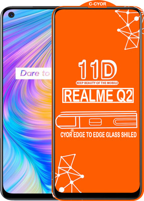 CYOR Edge To Edge Tempered Glass for REALME Q2(Pack of 1)