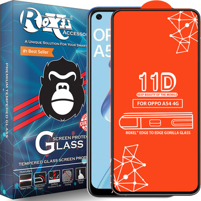 Roxel Edge To Edge Tempered Glass for Oppo A54(Pack of 1)