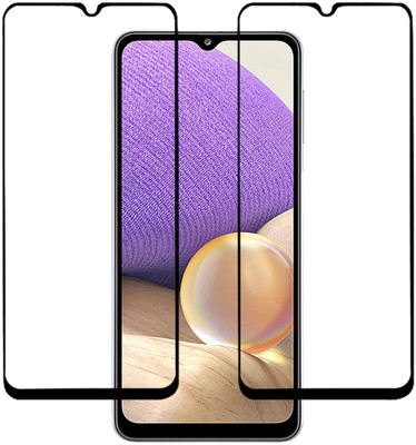 HIE POWER Edge To Edge Tempered Glass for Samsung Galaxy A32 5G-| |Full Glue Curved Tempered Glass | |Bubble Free Installation | |(Pack of 2)