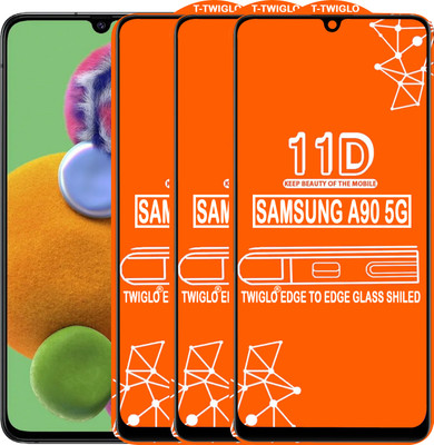 TWIGLO Edge To Edge Tempered Glass for SAMSUNG A90 5G(Pack of 3)