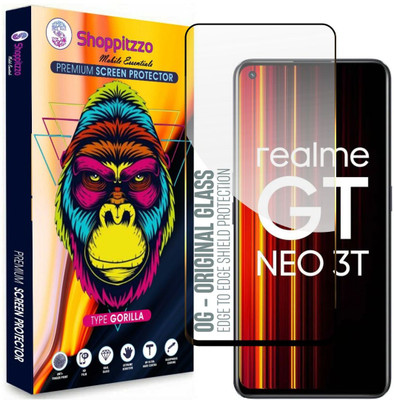 Shoppitzzo Edge To Edge Screen Guard for realme GT Neo 3T | realme GT Neo 2 | realme GT 2 | oneplus 9RT(Pack of 1)