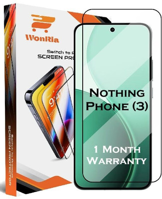 WonRia Edge To Edge Tempered Glass for Nothing Phone 3, Nothing Phone 3 5G(Pack of 1)