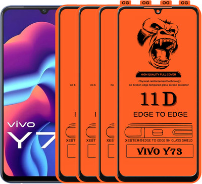 PFOAM Edge To Edge Tempered Glass for VIVO Y73(Pack of 4)