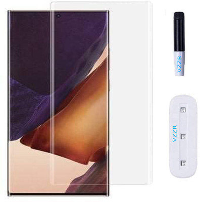 VZZR Edge To Edge Tempered Glass for Samsung S22 Ultra 5G, Samsung S22 Ultra - UV Screen Protector with Easy Installation Kit(Pack of 1)