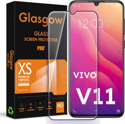 Glasgow Edge To Edge Tempered Glass for Vivo V11(Pack of 1)