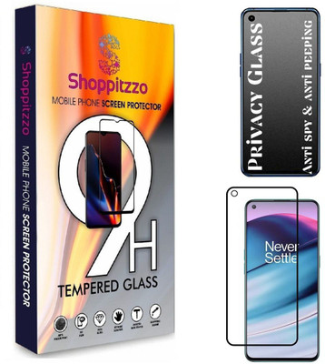 Shoppitzzo Edge To Edge Tempered Glass for OnePlus Nord CE 2 Lite/*Privacy-Anti Spy*Tempered Glass/Full Screen Coverage-Edge to Edge/9H(Pack of 1)