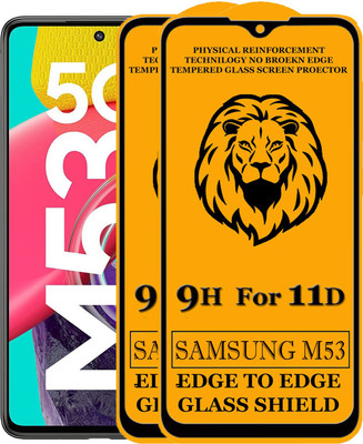 SEVEN7STAR Edge To Edge Tempered Glass for Samsung Galaxy M53 5G(Pack of 2)