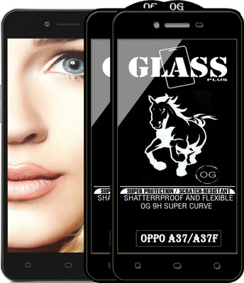 Rofix star Edge To Edge Tempered Glass for Oppo A37(Pack of 2)