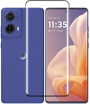 MD SHILD Edge To Edge Tempered Glass for MOTOROLA G85 5G, 2.5D Curved Edge Premium Tempered Glass for Ultimate Protection(Pack of 1)
