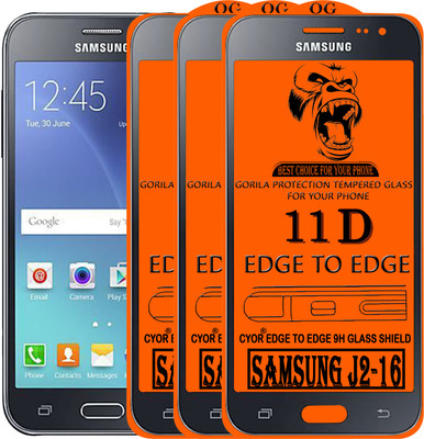 CYOR Edge To Edge Tempered Glass for SAMSUNG J2-16(Pack of 3)