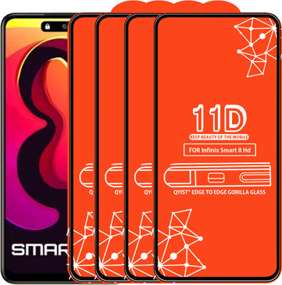 Qyist Edge To Edge Tempered Glass for Infinix Smart 8 Hd(Pack of 4)