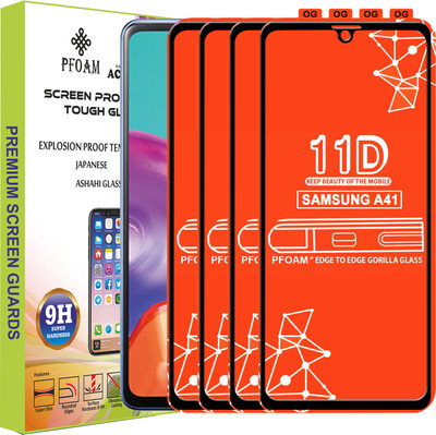 PFOAM Edge To Edge Tempered Glass for SAMSUNG GALAXY A41(Pack of 4)