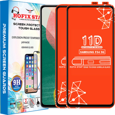 Rofix star Edge To Edge Tempered Glass for SAMSUNG GALAXY F54 5G(Pack of 2)
