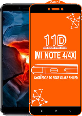 CYOR Edge To Edge Tempered Glass for Mi Redmi Note 4X(Pack of 1)