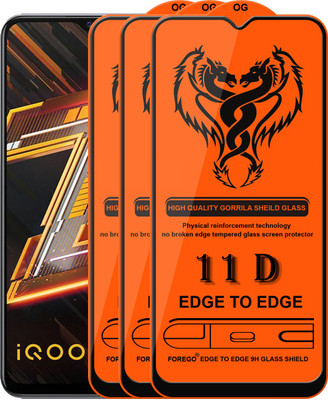 HQ Protection Edge To Edge Tempered Glass for IQOO Z3 5G(Pack of 3)