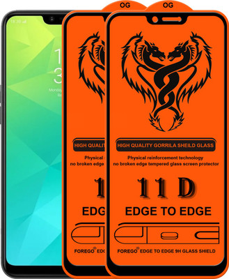 HQ Protection Edge To Edge Tempered Glass for Realme 2(Pack of 2)