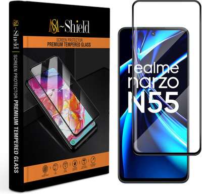 KLAH Edge To Edge Tempered Glass for Realme Narzo N55(Pack of 1)
