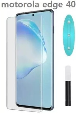 AB PRIME Edge To Edge Tempered Glass for MOTOROLA edge 40, moto edge 40, MOTOROLA Edge 40 5G Premium UV glass(Pack of 1)