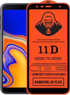Laxdom Edge To Edge Tempered Glass for SAMSUNG GALAXY J6 PLUS(Pack of 1)