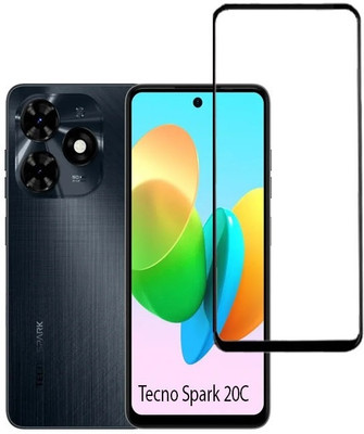 S-Softline Edge To Edge Tempered Glass for Tecno Spark 20C(Pack of 1)