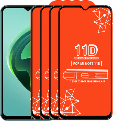 Qyist Edge To Edge Tempered Glass for Mi Note 11E(Pack of 4)