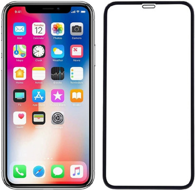 RCHJV Edge To Edge Tempered Glass for Apple iPhone X(Pack of 1)