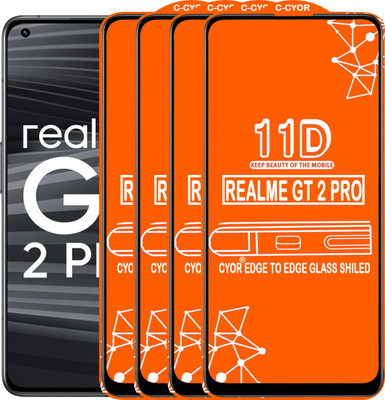 CYOR Edge To Edge Tempered Glass for REALME GT 2PRO(Pack of 4)