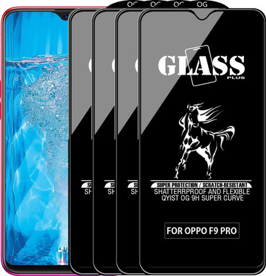 Qyist Edge To Edge Tempered Glass for OPPO F9 Pro(Pack of 4)