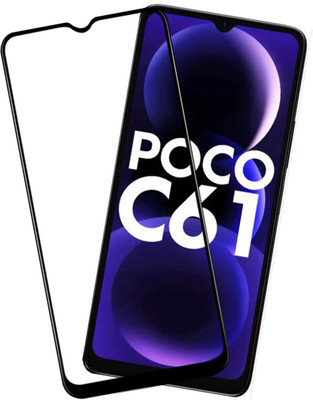 VAlight Edge To Edge Tempered Glass for POCO C61, poco c61(Pack of 1)