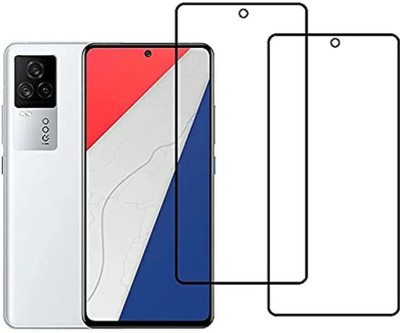 NaturalBuy Edge To Edge Tempered Glass for iQOO 7 Legend-| / Tempered Glass | Screen Protector Full HD Quality Tempered Glass Anti-Scratch Edge to Edge Coverage with Easy Installation Kit (Black) |(Pack of 2)