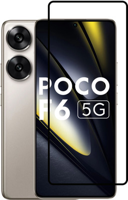 TopTrends Edge To Edge Tempered Glass for POCO F6 5G With Easy Installation Kit(Pack of 1)