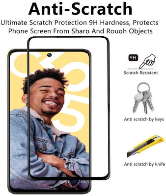 ROYALBASE Edge To Edge Tempered Glass for Realme C55(Pack of 1)