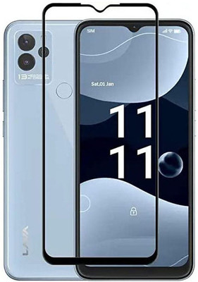 SM Styles Edge To Edge Tempered Glass for Lava Blaze Nxt(Pack of 1)
