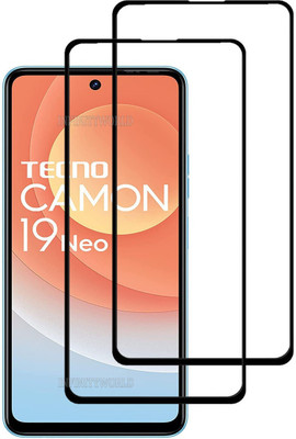INFINITYWORLD Edge To Edge Tempered Glass for Tecno Camon 19 Neo(Pack of 2)
