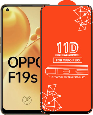 Qyist Edge To Edge Tempered Glass for Oppo F19S(Pack of 1)