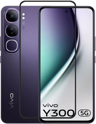 BRENZZ Edge To Edge Tempered Glass for Vivo Y300 5G, vivo y300 5G, Vivo Y300(Pack of 1)
