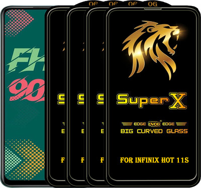 PFOAM Edge To Edge Tempered Glass for INFINIX HOT 11S(Pack of 4)