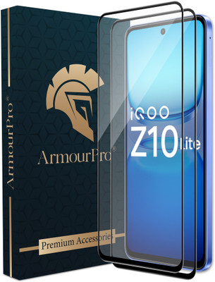 ArmourPro Edge To Edge Tempered Glass for IQOO Z10 Lite 5G, IQOO Z10 Lite(Pack of 2)