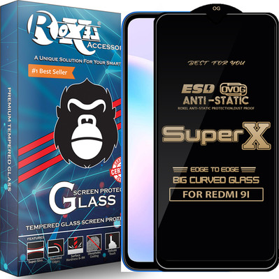 Roxel Edge To Edge Tempered Glass for REDMI 9I(Pack of 1)
