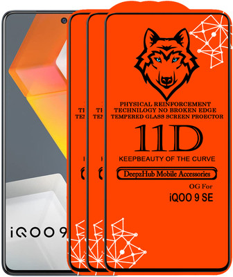 DeepzHub Edge To Edge Tempered Glass for IQOO 9 SE(Pack of 3)