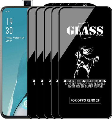 Qyist Edge To Edge Tempered Glass for Oppo Reno2 F(Pack of 5)