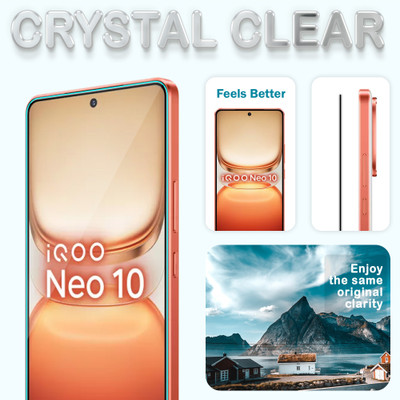 FIRST MART Edge To Edge Tempered Glass for IQOO Neo 10 5G, IQOO Neo 10, OG Tempered Glass with Cable Protector(Pack of 1)