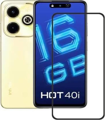 9H Edge To Edge Tempered Glass for Infinix HOT 40i 5G [11D Full Glue Tempered Glass](Pack of 1)
