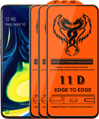 HQ Protection Edge To Edge Tempered Glass for Samsung Galaxy A80(Pack of 3)