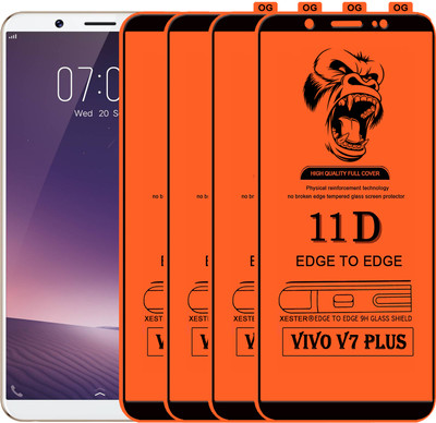 PFOAM Edge To Edge Tempered Glass for VIVO V7 Plus(Pack of 4)