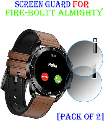 YCHROZE Edge To Edge Tempered Glass for Fire-Boltt Almighty(Pack of 2)