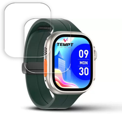 SOMTONE Edge To Edge Tempered Glass for Verge Pro X Bluetooth Calling Smart Watch 2.04 inch SMARTWATCH SCREEN GUARD(Pack of 2)