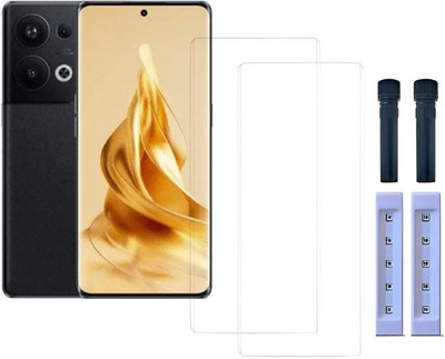 crixus Edge To Edge Tempered Glass for Oppo Reno9 Pro Plus(Pack of 2)